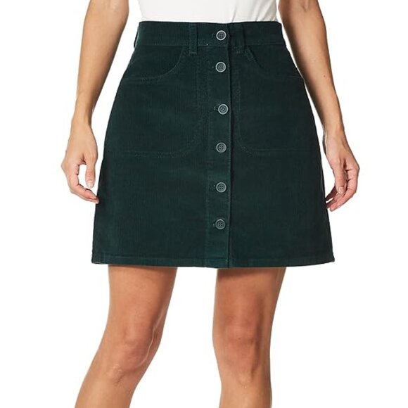 French Connection * Women’s Corduroy Skirt * Pine Green, Size 10 - Picture 1 of 7